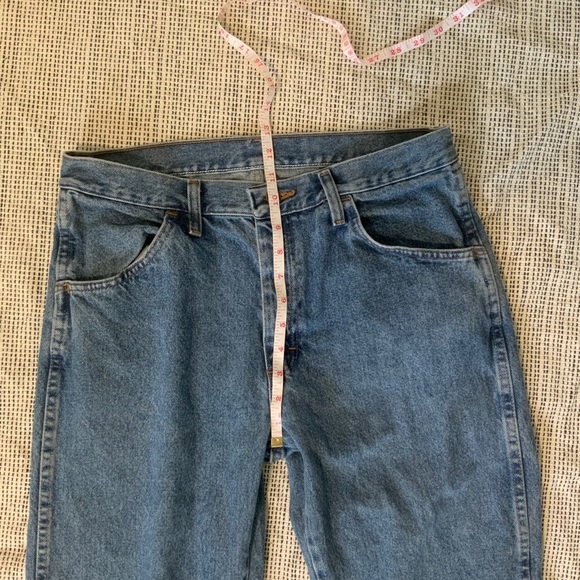 Vintage straight leg cut-off jeans - Picture 8 of 9